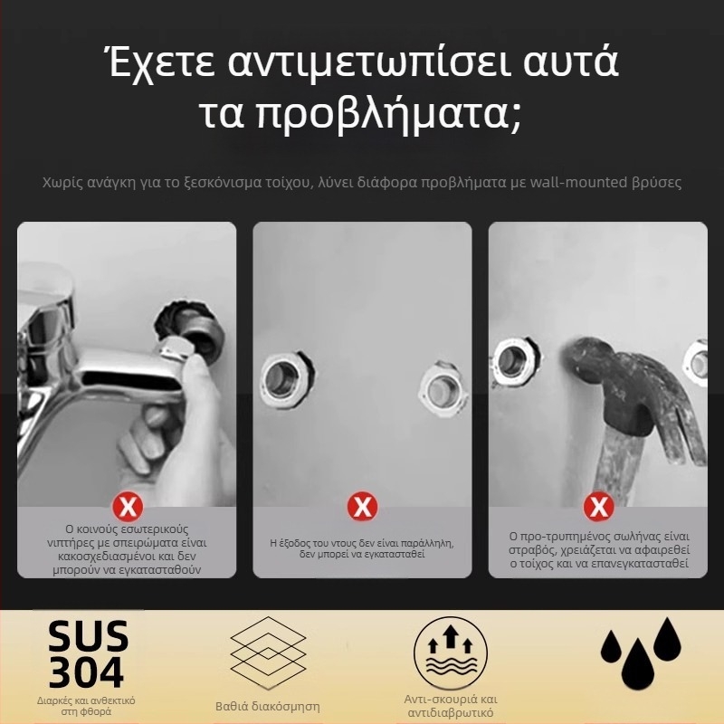 Καθολική κυρτή κεφαλή ντους από ανοξείδωτο ατσάλι 304, μοντέρνος απλός σχεδιασμός, μάρκα Win the domineering