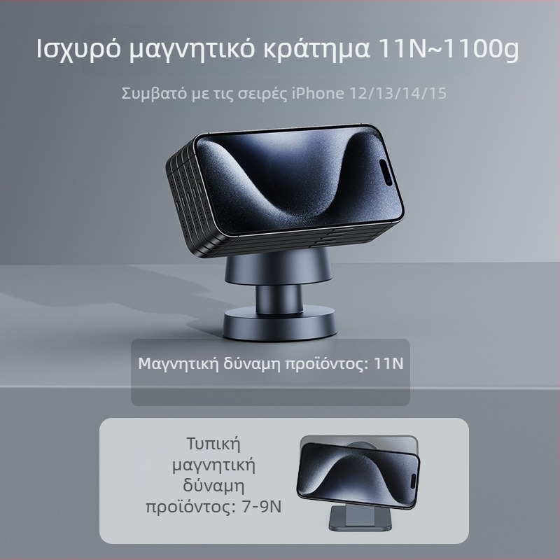Λάμπα ανάγνωσης γραφείου από κράμα αλουμινίου τεσσάρων σε ένα με ασύρματη φόρτιση σε σχήμα μανιταριού, συμβατή με Apple μαγνητικό αναδιπλούμενο φορτιστή QC3.0 15W χωρίς οθόνη CE FCC ROHS
