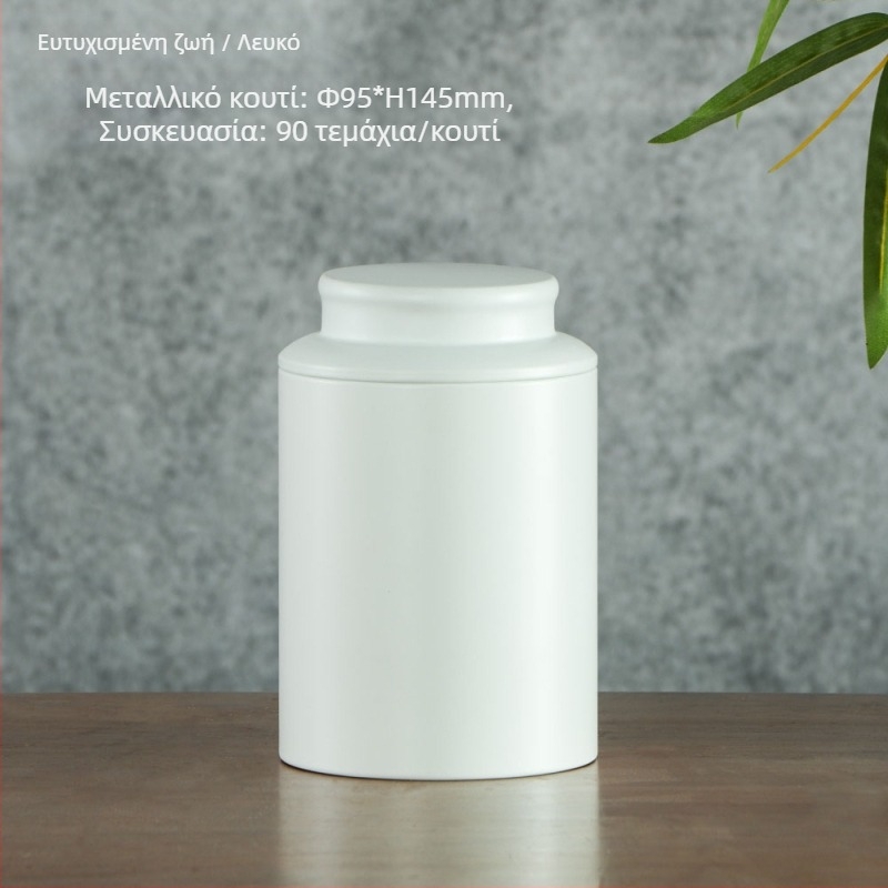 Μεταλλικό σφραγιζόμενο κουτί αποθήκευσης τσαγιού, κινεζικού στυλ, χωρητικότητα 100 g ή 200 g