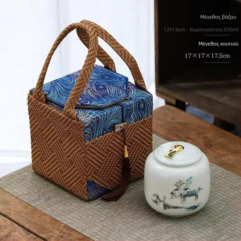 Κεραμικά δοχεία τσαγιού σε κουτί δώρου, ανθεκτικά στην υγρασία, σφραγισμένα, δυνατότητα προσαρμογής λογοτύπου, σετ 12 τεμαχίων