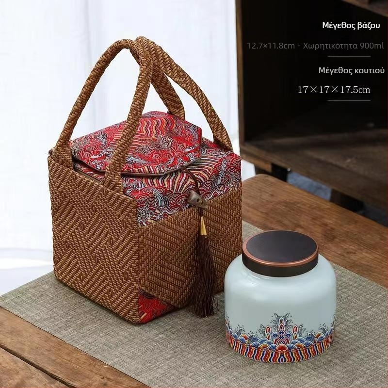 Κεραμικά δοχεία τσαγιού σε κουτί δώρου, ανθεκτικά στην υγρασία, σφραγισμένα, δυνατότητα προσαρμογής λογοτύπου, σετ 12 τεμαχίων