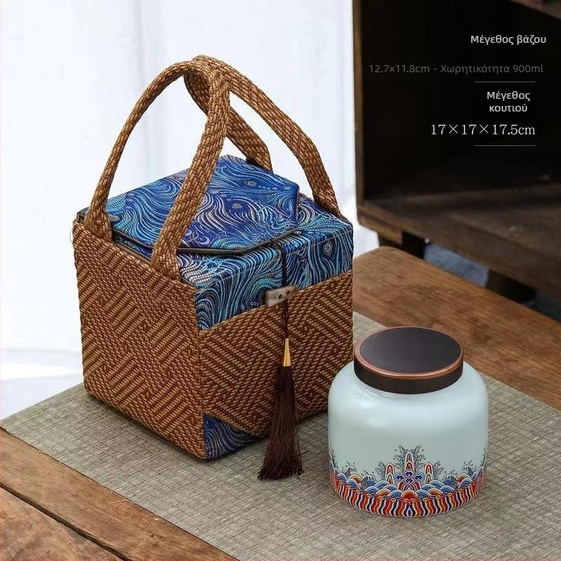 Κεραμικά δοχεία τσαγιού σε κουτί δώρου, ανθεκτικά στην υγρασία, σφραγισμένα, δυνατότητα προσαρμογής λογοτύπου, σετ 12 τεμαχίων