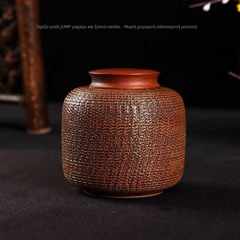 Κεραμική κανιστήρα τσαγιού με γλάσο Celadon, σφραγισμένη για αποθήκευση, μάρκα Yiyun, συσκευασία δώρου