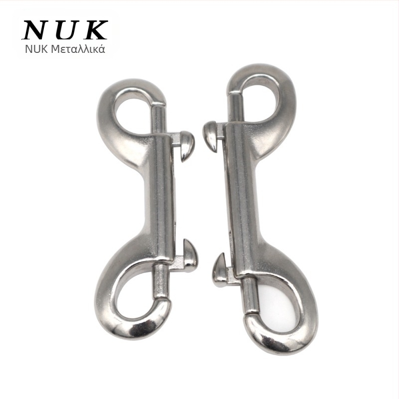 Γάντζος με δύο κεφαλές από ανοξείδωτο χάλυβα 316, τύπος B, για κατάδυση, γρήγορη απελευθέρωση, μέγιστο φορτίο 1.2