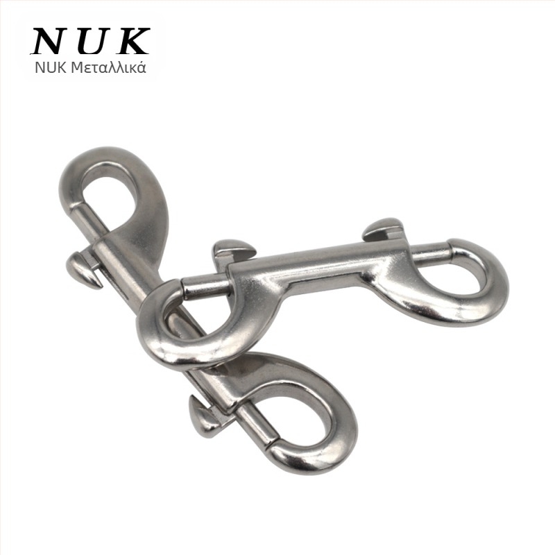 Γάντζος με δύο κεφαλές από ανοξείδωτο χάλυβα 316, τύπος B, για κατάδυση, γρήγορη απελευθέρωση, μέγιστο φορτίο 1.2