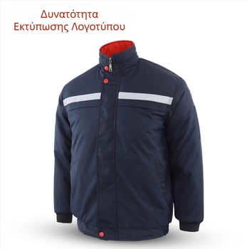 Χειμερινή ενδυμασία εργασίας με πολλές τσέπες, επενδεδυμένος φλίς, ανακλαστικές λωρίδες για προστασία από το κρύο σε εργοστάσιο