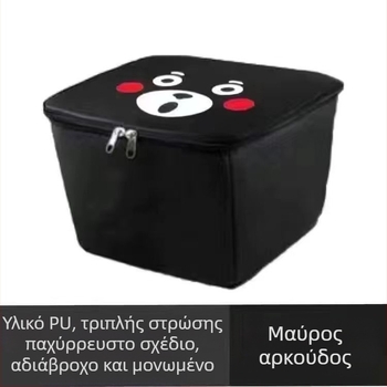 Μπροστινό καλάθι αποθήκευσης για ηλεκτρικό ποδήλατο με εσωτερική επένδυση και καπάκι, αδιάβροχο και κάλυμμα σκόνης