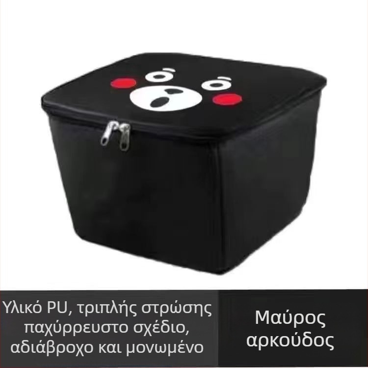 Μπροστινό καλάθι αποθήκευσης για ηλεκτρικό ποδήλατο με εσωτερική επένδυση και καπάκι, αδιάβροχο και κάλυμμα σκόνης