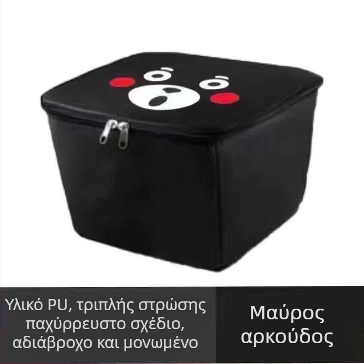 Μπροστινό καλάθι αποθήκευσης για ηλεκτρικό ποδήλατο με εσωτερική επένδυση και καπάκι, αδιάβροχο και κάλυμμα σκόνης