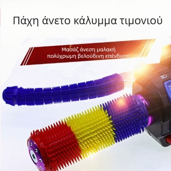 Κάλυμμα τιμονιού μοτοσικλέτας – καουτσούκ, αντιολισθητικό, διαπνέον, συμβατό με όλα τα μοντέλα