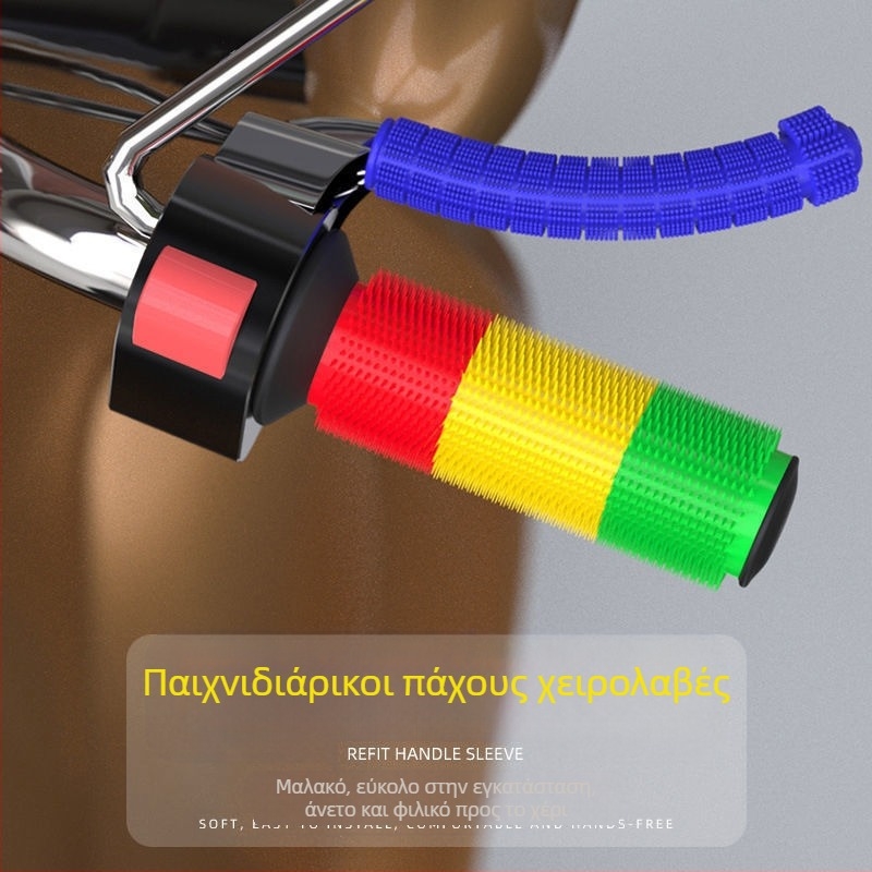 Κάλυμμα τιμονιού μοτοσικλέτας – καουτσούκ, αντιολισθητικό, διαπνέον, συμβατό με όλα τα μοντέλα