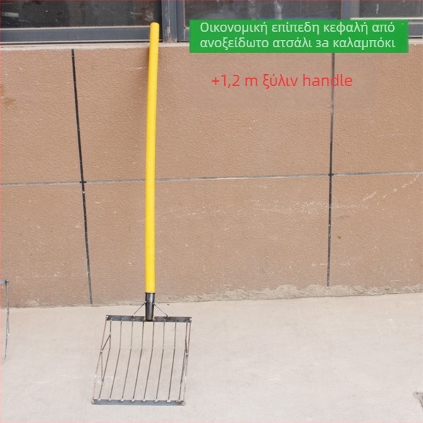 Σετ φτυάρι καλαμποκιού και πιρούνι — κεφαλή από ατσάλι υψηλού άνθρακα, ξύλινο κοντάρι, μοντέλο BD-YM002, GRANPA