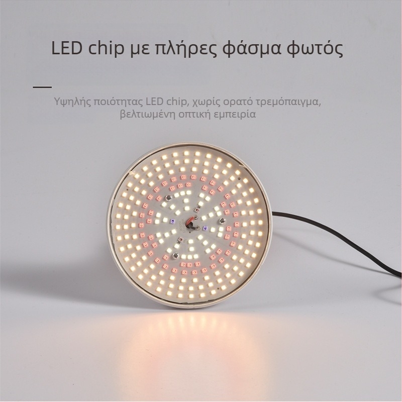 Λαμπτήρας ανάπτυξης φυτών με πλήρες φάσμα, βάση E27, 24W, 2400 lm, IP44