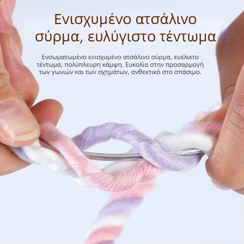 Κούνια σκοινιού για παπαγάλο - βαμβακερό σκοινί αναρρίχησης με σταθερά άκρα, μοντέλο Jt95661, για πτηνά, προέλευση Σαντόνγκ