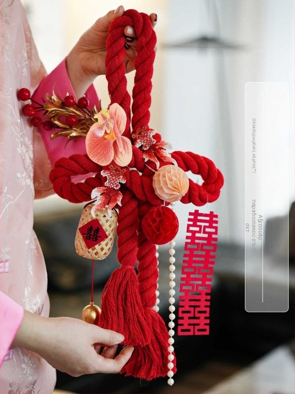 Διακοσμητικό κρεμαστό με ατέρμονο κόμπο για γάμους – βαμβακερό σχοινί, διακοσμητικό εξάρτημα πόρτας, διακόσμηση σαλονιού και υπνοδωματίου