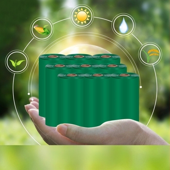 Βιοδιασπώμενες σακούλες αποβλήτων σκύλων και γατών, με επίπεδο άνοιγμα, παχύ φιλμ, υλικό EPI+HDPE