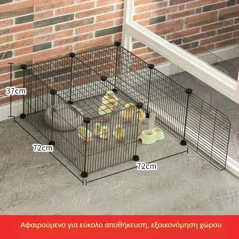 Κλωβός κοτόπουλου εξωτερικός, μεγάλος αγροτικός περίβλημα για εκτροφή με αδιάβροχο σχεδιασμό και εσωτερικό δοχείο σίτισης (Υλικό: Άλλο; Εισαγόμενο: Όχι; Μάρκα: Άλλο; Άδεια IP: Όχι)