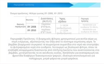 Γωνιακό φίλτρο ενυδρείου με φίλτρο από ίνες, μικρός πνευματικός σχεδιασμός, από Letter Friends