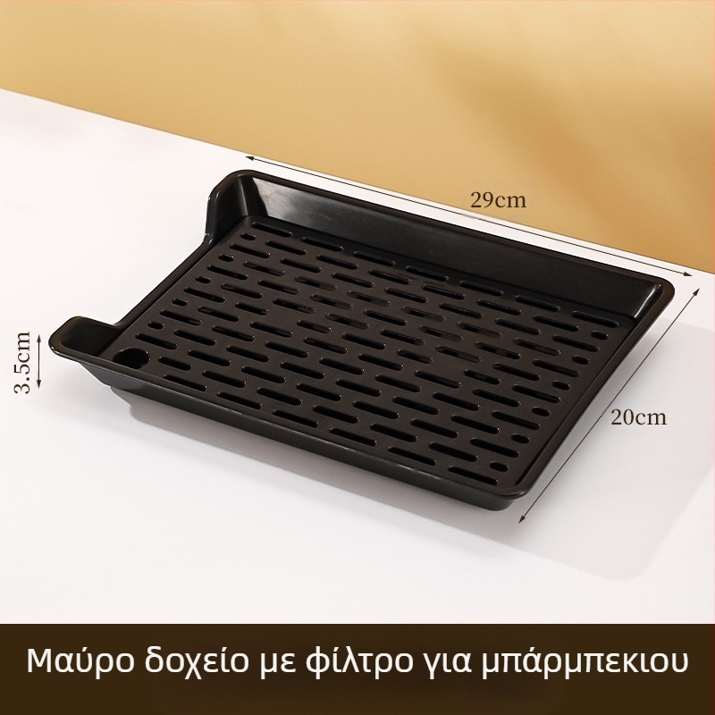 PP τετράγωνο πιάτο με δίκτυο αποστράγγισης, δυνατότητα εκτύπωσης λογότυπου κατά παραγγελία, μη κατάλληλο για φούρνο μικροκυμάτων, μοντέρνο μινιμαλιστικό στυλ