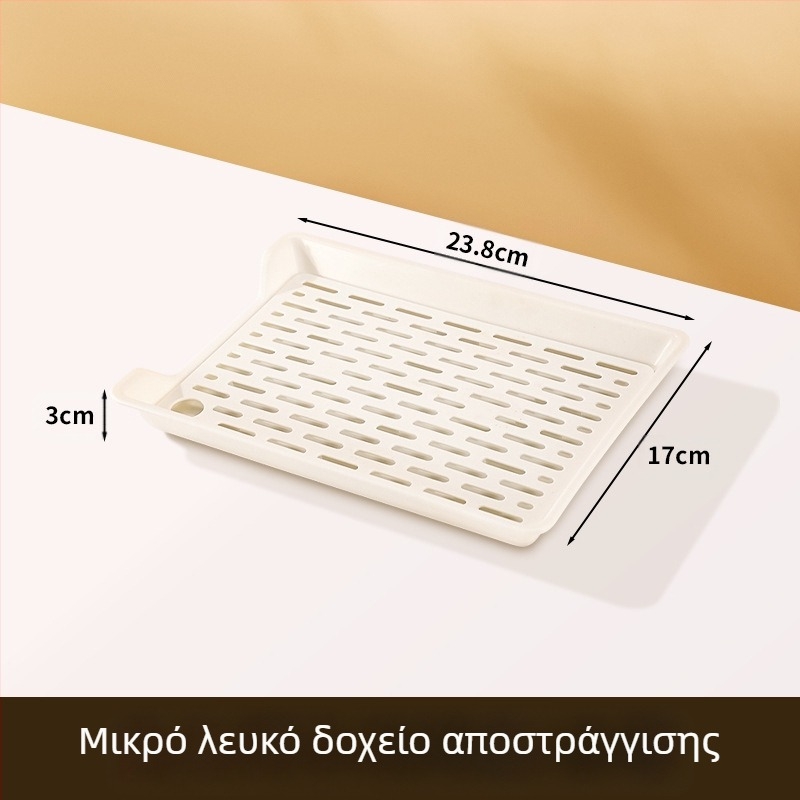 PP τετράγωνο πιάτο με δίκτυο αποστράγγισης, δυνατότητα εκτύπωσης λογότυπου κατά παραγγελία, μη κατάλληλο για φούρνο μικροκυμάτων, μοντέρνο μινιμαλιστικό στυλ