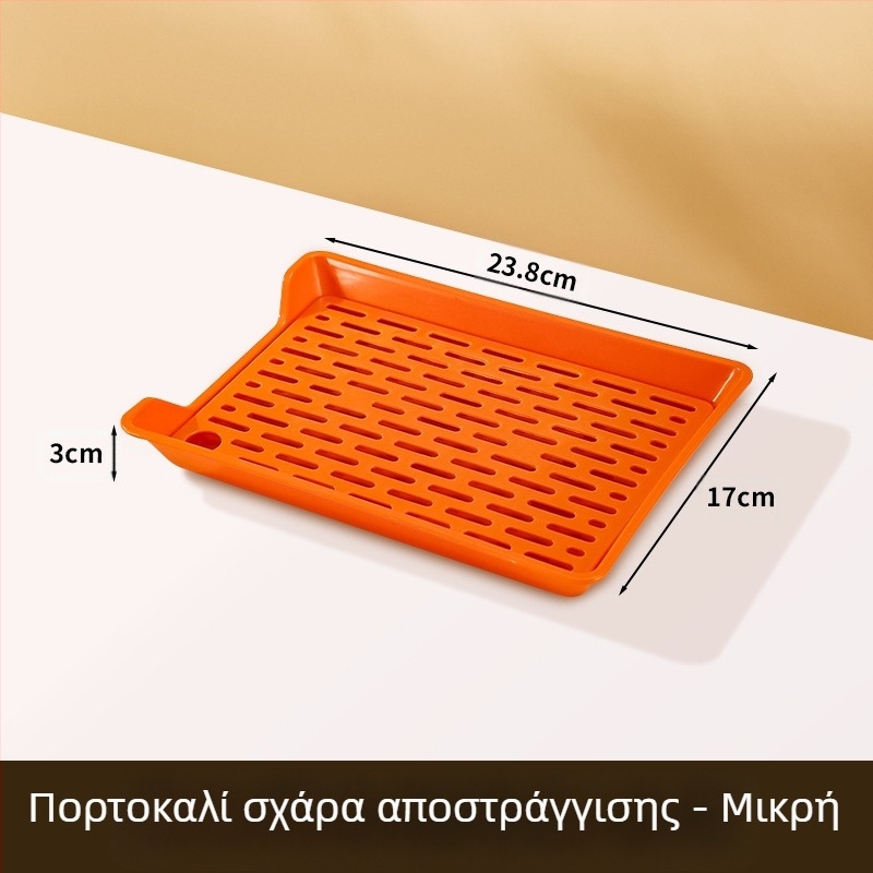 PP τετράγωνο πιάτο με δίκτυο αποστράγγισης, δυνατότητα εκτύπωσης λογότυπου κατά παραγγελία, μη κατάλληλο για φούρνο μικροκυμάτων, μοντέρνο μινιμαλιστικό στυλ