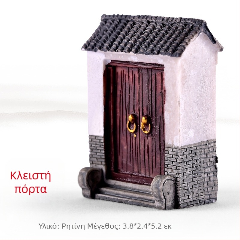 Μικροτοπία από ρητίνη με παχύφυτα, διακοσμητική φιγούρα μπονσάι και μοντέλο προσομοίωσης