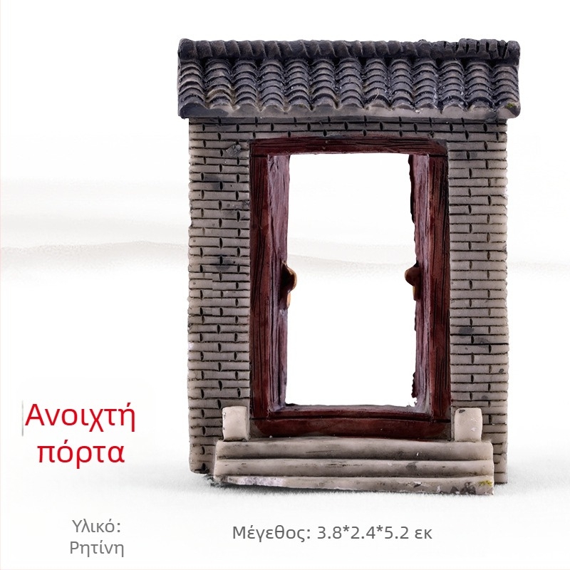 Μικροτοπία από ρητίνη με παχύφυτα, διακοσμητική φιγούρα μπονσάι και μοντέλο προσομοίωσης