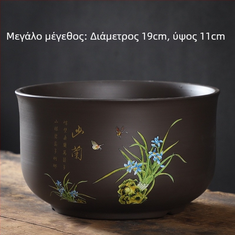 Κεραμική γλάστρα για δάπεδο, απλή σχεδίαση, οικιακή κηπουρική