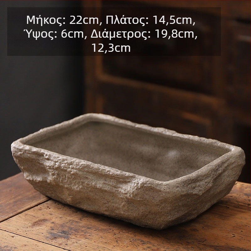 Κεραμική γλάστρα για δάπεδο, απλή σχεδίαση, οικιακή κηπουρική