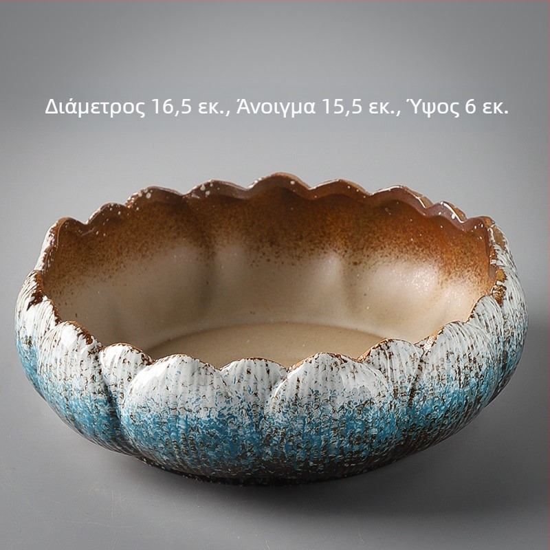 Κεραμική γλάστρα για δάπεδο, απλή σχεδίαση, οικιακή κηπουρική