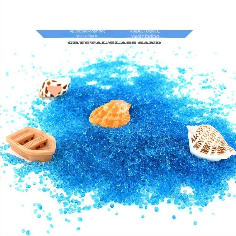 Λίθοι διακόσμησης ενυδρείου για τοπία: Μίγμα γυάλινων κόκκων, κρυστάλλων, ποταμικής άμμου και βότσαλων (κουτί 10 kg, 0,5 kg ανά τεμάχιο, Μάρκα Strong Merchants)