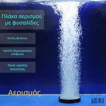 Πλάκα φυσαλίδων οξυγόνου για ενυδρείο – ψωμοειδής μορφή, λίθος αερισμού, 500 g, Qian Dun