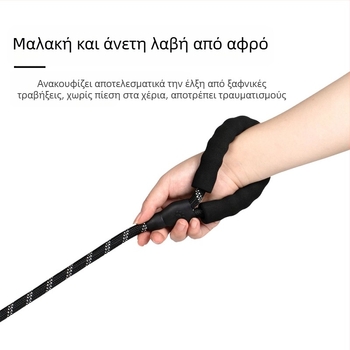 Νάιλον λουρί για σκύλους, ρυθμιζόμενο, αντιδαγκωματικό, ανθεκτικό στη φθορά, κατά του μπλέξιμου, για βόλτες