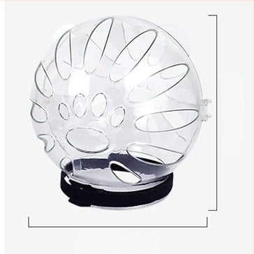 Κουκούλα γάτας με διαστημικό σχέδιο και Κολάρο Ελισάβετ – Αντι-γλείψιμο, Μονοχρωματικό σχέδιο, Υλικό PET, Καρτούν στυλ