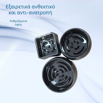 Σετ μπολ για σκύλους και γάτες με αργό γεύμα — προστασία από ανατροπή, περιλαμβάνει βάση για μπολ, ανοξείδωτα μπολ και πλάκες αργής τροφοδοσίας, τρίγωνη βάση