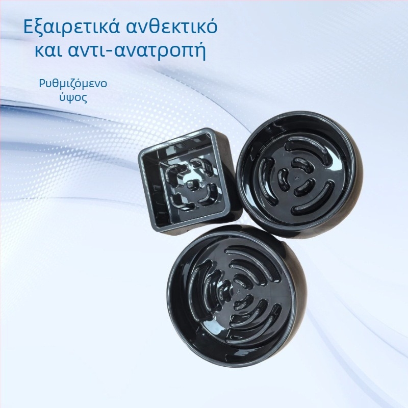 Σετ μπολ για σκύλους και γάτες με αργό γεύμα — προστασία από ανατροπή, περιλαμβάνει βάση για μπολ, ανοξείδωτα μπολ και πλάκες αργής τροφοδοσίας, τρίγωνη βάση