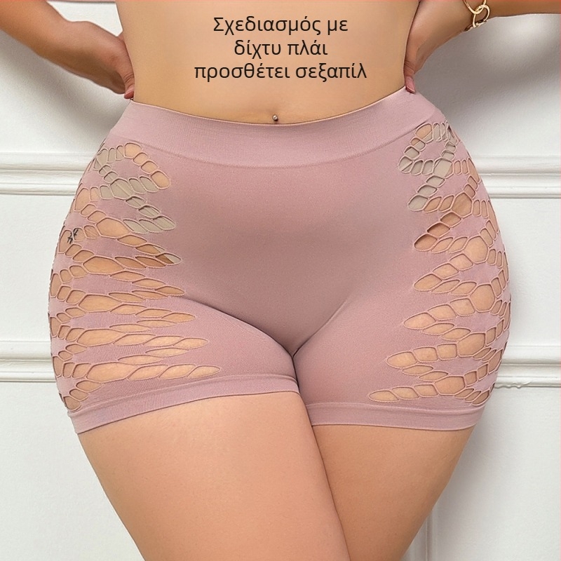 Γυναικείες χωρίς ραφές μποξέρ με ψηλή μέση, ανυψωτικό αποτέλεσμα, διαπνέον νάιλον 90–95%, καβάλο από βαμβάκι