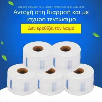 Μίας χρήσης χαρτί λαιμού για κομμωτήριο — μάρκα Shengfa, καταγωγή Guangzhou, προορίζεται μόνο για χρήση σε κομμωτήρια