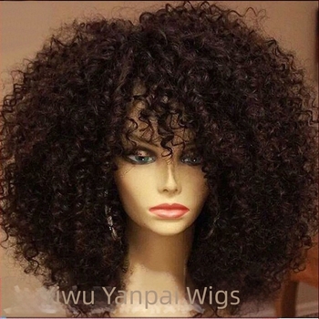 Σετ περούκα κοντών κυματιστών σγουρών μαλλιών, εξωτικό στυλ, ίνες ανθεκτικές στη θερμότητα, ρεαλιστική όψη, για γυναίκες