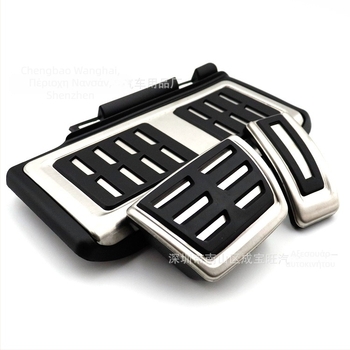 Σετ πεταλιών γκαζιού και φρένου από ανοξείδωτο ατσάλι για Volkswagen Golf 7 / Audi Q3 (2015–2022) με μη ολισθηρή επιφάνεια