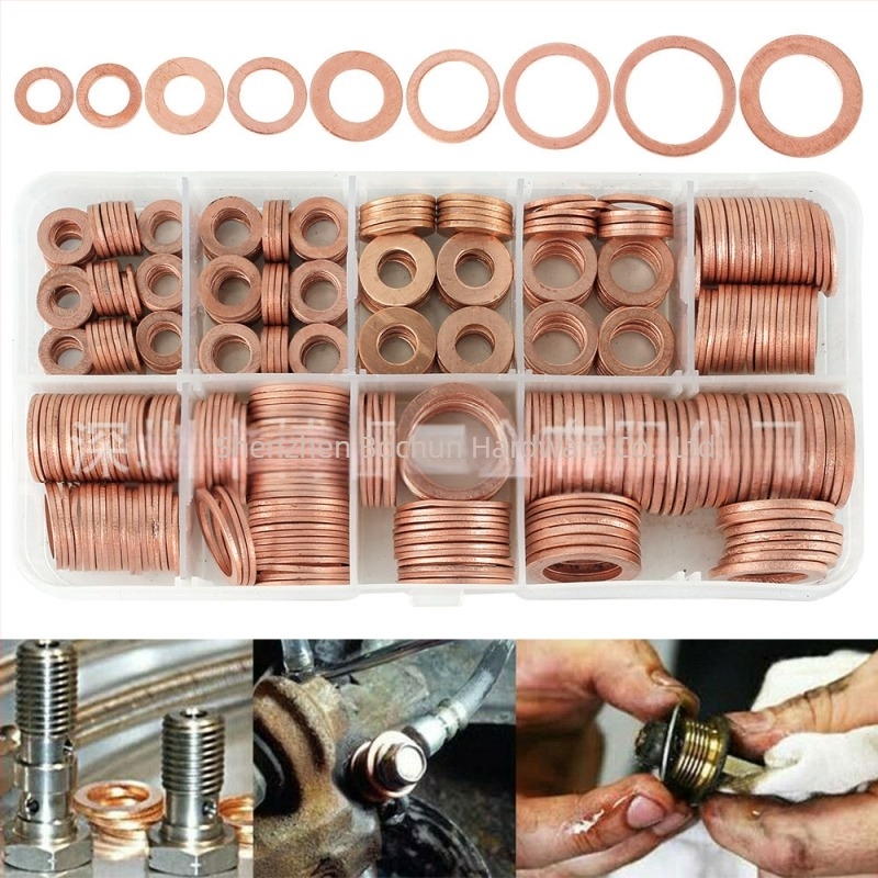 Φλάντζα σφράγισης από χαλκό, τύπου Ο, για οπές — ανθεκτική σε υψηλές θερμοκρασίες, φθορά και διάβρωση