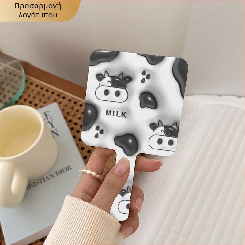 Καθρέφτης με λαβή — πλαστικό πλαίσιο, αλουμινένιο καθρέφτης, προσαρμοσμένο λογότυπο, άδεια ιδιωτικής ετικέτας, κατάλληλο για υπνοδωμάτιο και μπάνιο