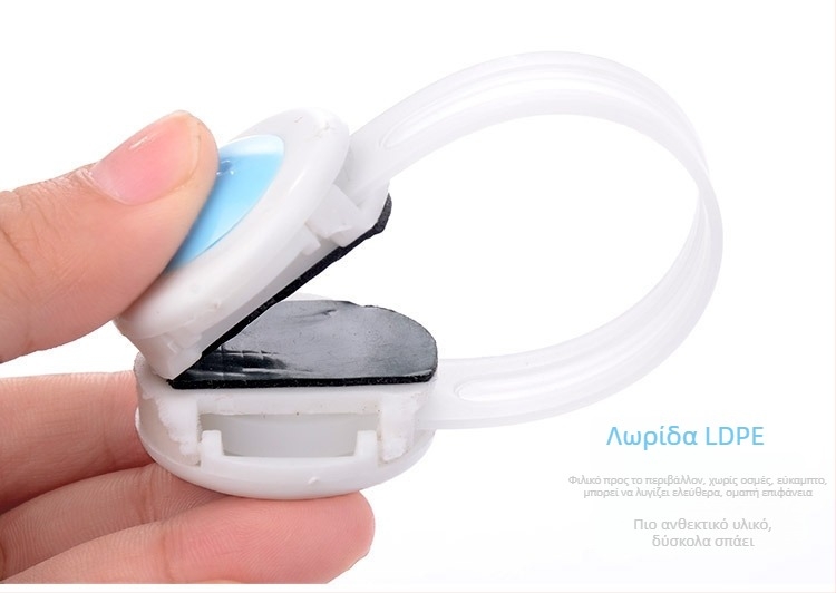 Επεκτεινόμενη πολυλειτουργική παιδική κλειδαριά ασφαλείας για συρτάρια και ψυγείο, προστασία από πιάσιμο, για παράθυρα και πόρτες