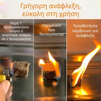 Ξύλινα μπλοκ κεριού ανάφλεξης για υπαίθριο κάμπινγκ κουζίνας