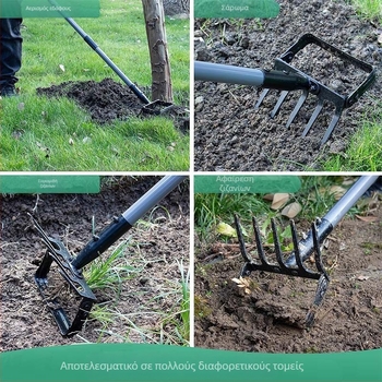 Stirrup Hoe, Διπλής χρήσης εργαλείο κήπου με δαχτυλίδι ζιζανίων — (Brand: Isunpro; Προσαρμογή: Υποστηρίζεται; Εφαρμογή: Κήπος/Γεωργία; Τύπος: Stirrup Hoe)