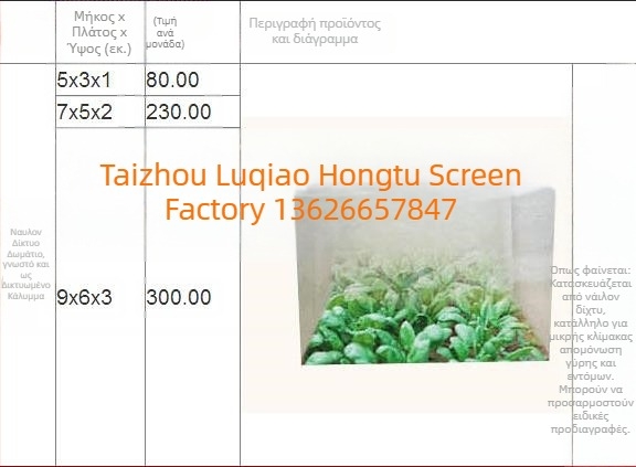 Κοπτόμενο εντομοπροστατευτικό πλέγμα με λεπτό πλέγμα για λαχανικά και καλλιέργειες, HDPE 5200s, 40-πλέγμα, διάμετρος σύρματος 16–17 mm, διάρκεια ζωής 8–10 ετών