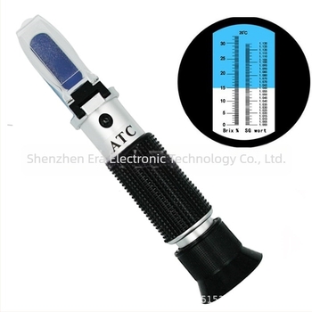 Φορητός ρεφρακτομετρητής για μπύρα, με διπλή κλίμακα ζάχαρης, εύρος 0-32%, μοντέλο RF011BX