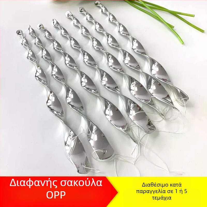 Σπειροειδές κοντάρι απομάκρυνσης πουλιών με κουκουβάγια – πολύχρωμη διακόσμηση κήπου και φάρμας, πλαστικό