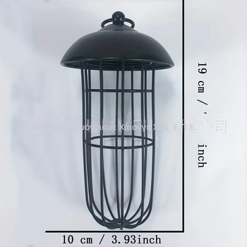 Κρεμαστός τροφοδότης πουλιών, μεταλλικός με επίστρωση σκόνης, αντιανεμικός σχεδιασμός σε σφαίρα, καταγωγή Γκουανγκντόνγκ, για ενήλικα πουλιά, μη εισαγόμενο