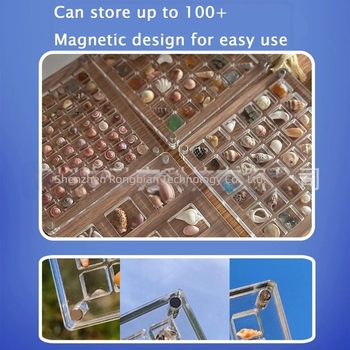 Melting technology ακρυλική μαγνητική θήκη προβολής κοχυλιών